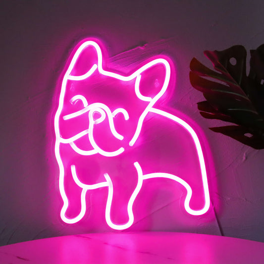 French Bulldog Neon Sign for Wall Decor