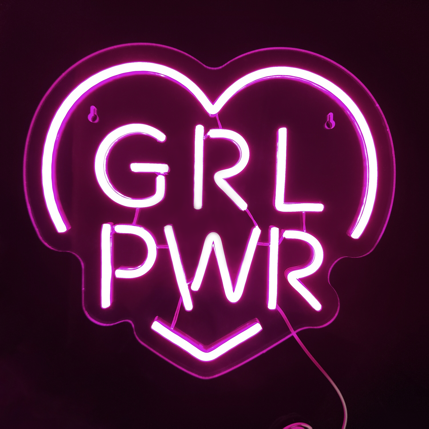 Pink Neon Signs Girl Power LED Signs Heart Shape Light Up Sign for Gir –  Heliwey