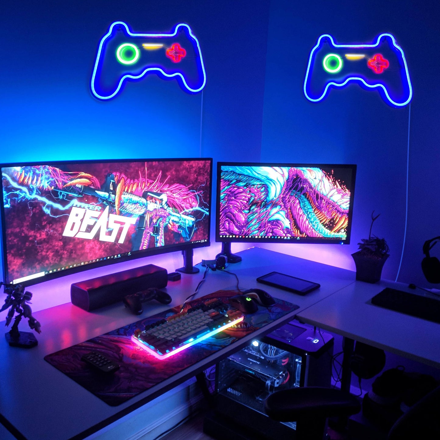 Panneau LED néon Game Room